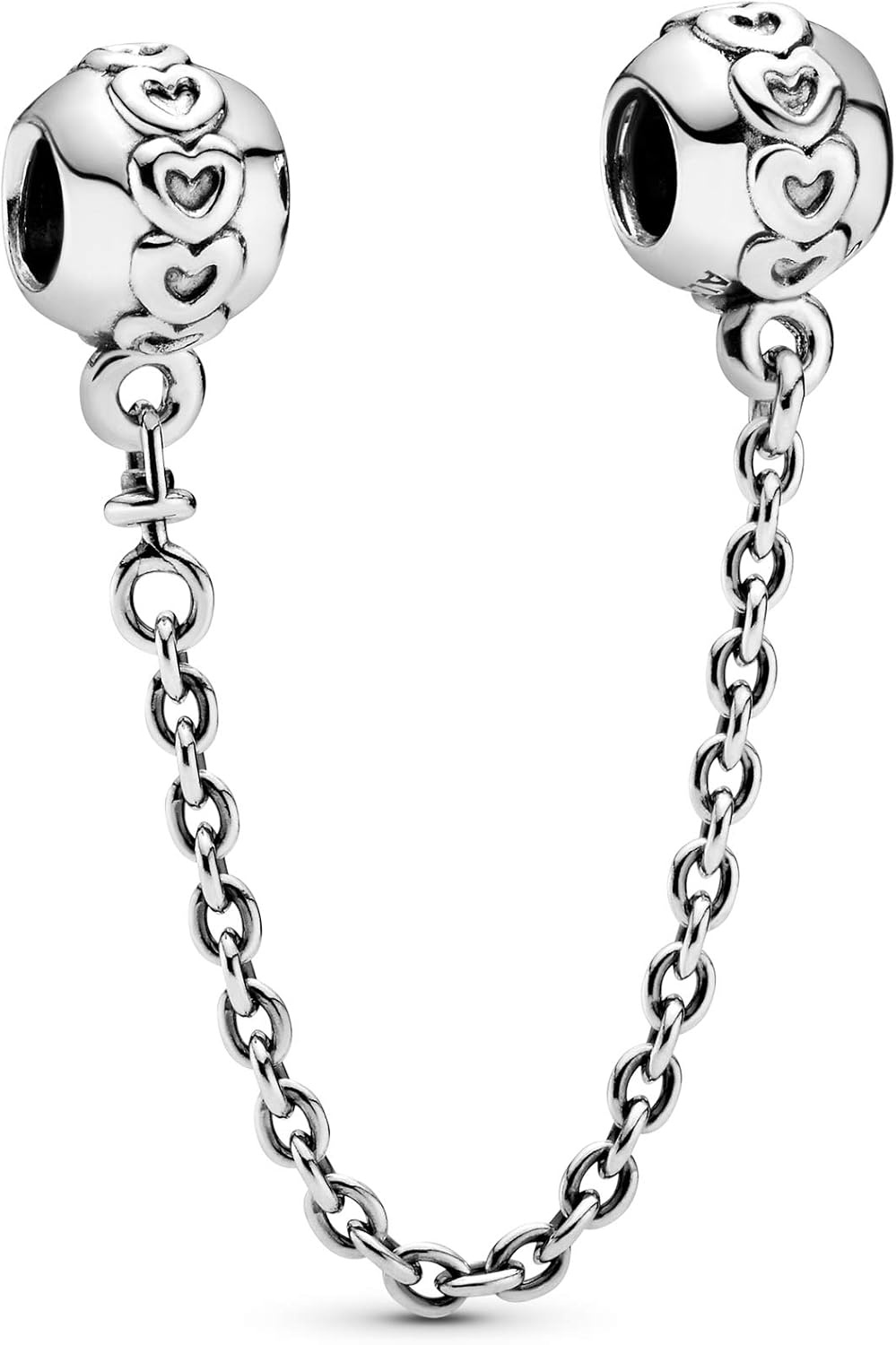 image:imagePANDORA Band of Hearts Safety Chain Charm Compatible with PANDORA Moments Sterling Silver Gift for Her Jewelry for Women with Gift Box