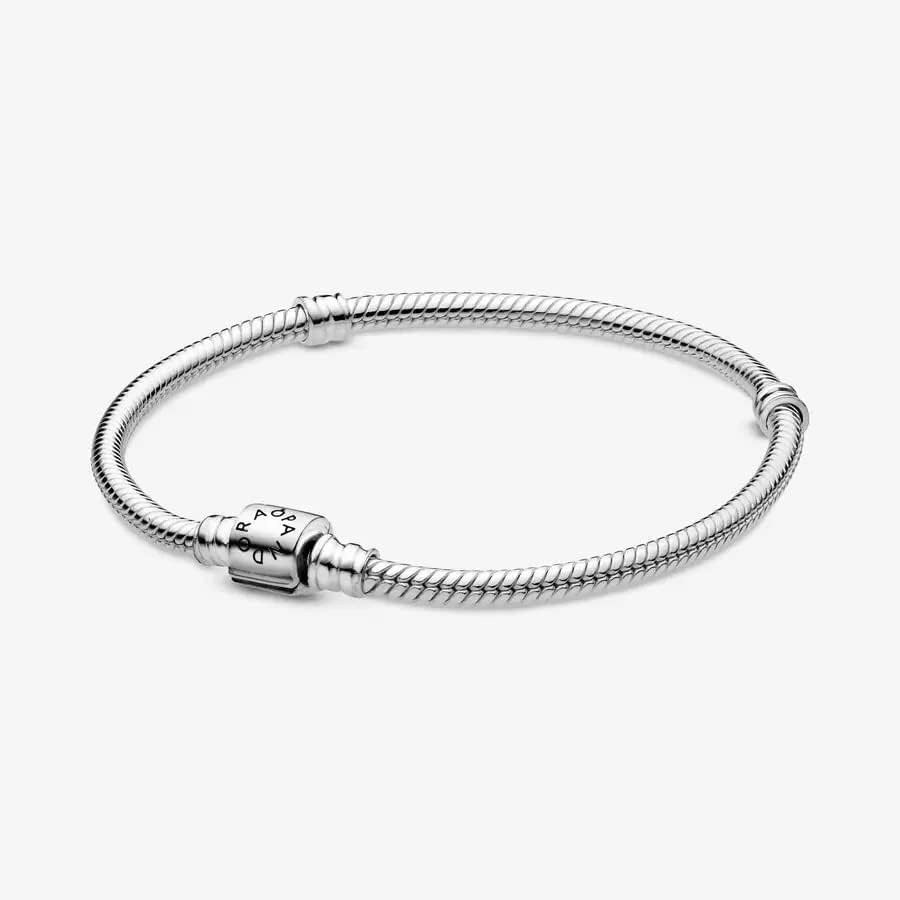 image:imagePANDORA Barrel Clasp Snake Chain BraceletGold