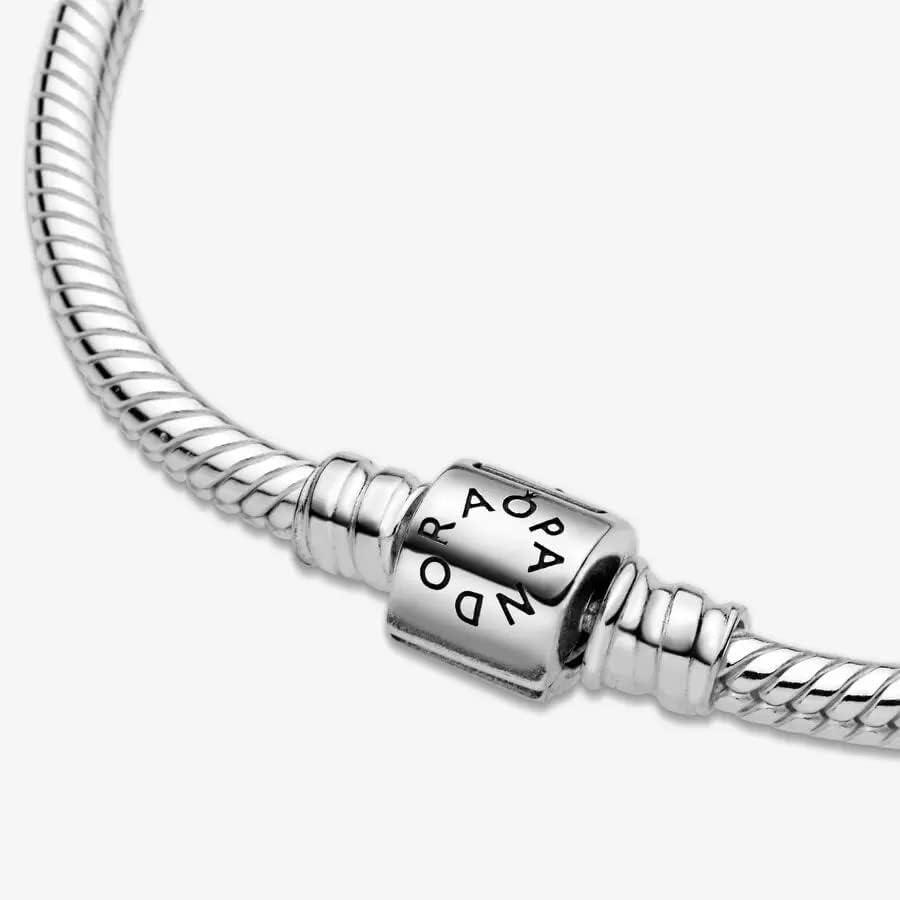 image:imagePANDORA Barrel Clasp Snake Chain BraceletGold