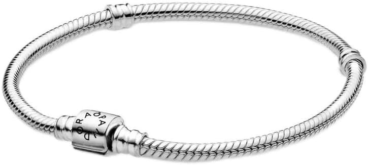 image:imagePANDORA Barrel Clasp Snake Chain BraceletGold