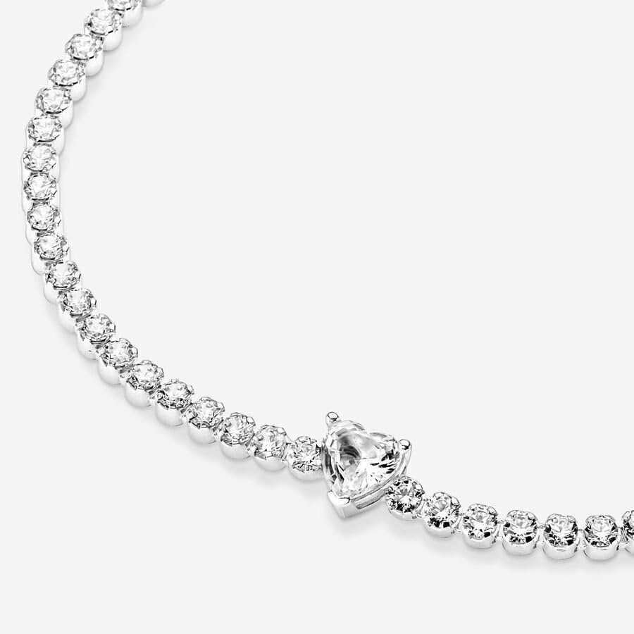 image:imagePANDORA Beads amp Pav Bracelet Timeless Bracelet for Women Gift for Her Sterling Silver amp Cubic Zirconia With Gift Box63 Inches