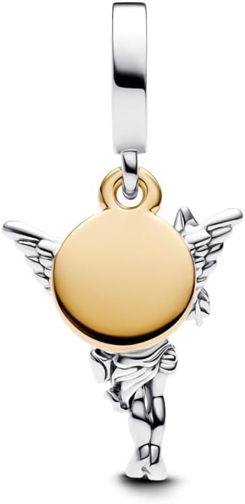 image:imagePANDORA Cupid Dangle Charm Sterling Silver amp 14k Gold Plated Compatible with PANDORA Moments amp ME Jewelry for Women with Gift Box