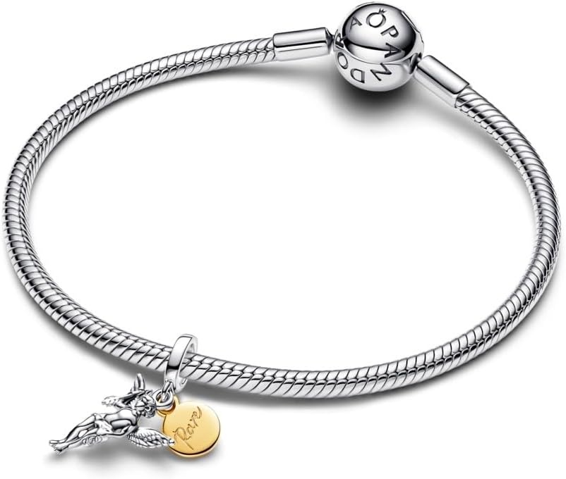 image:imagePANDORA Cupid Dangle Charm Sterling Silver amp 14k Gold Plated Compatible with PANDORA Moments amp ME Jewelry for Women with Gift Box