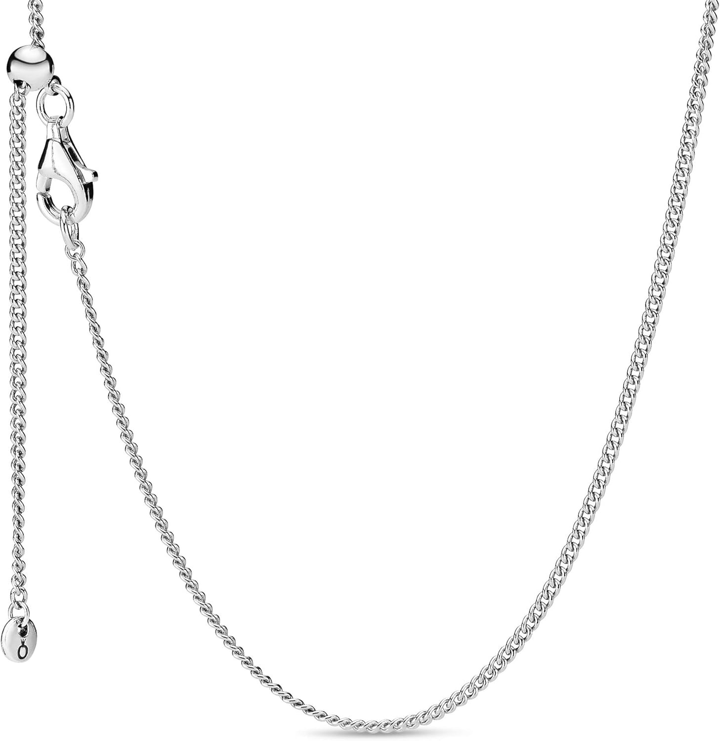 image:imagePANDORA Curb Chain Necklace Compatible with PANDORA Moments Charms Gift for Her Sterling Silver Jewelry for Women With Gift Box 236