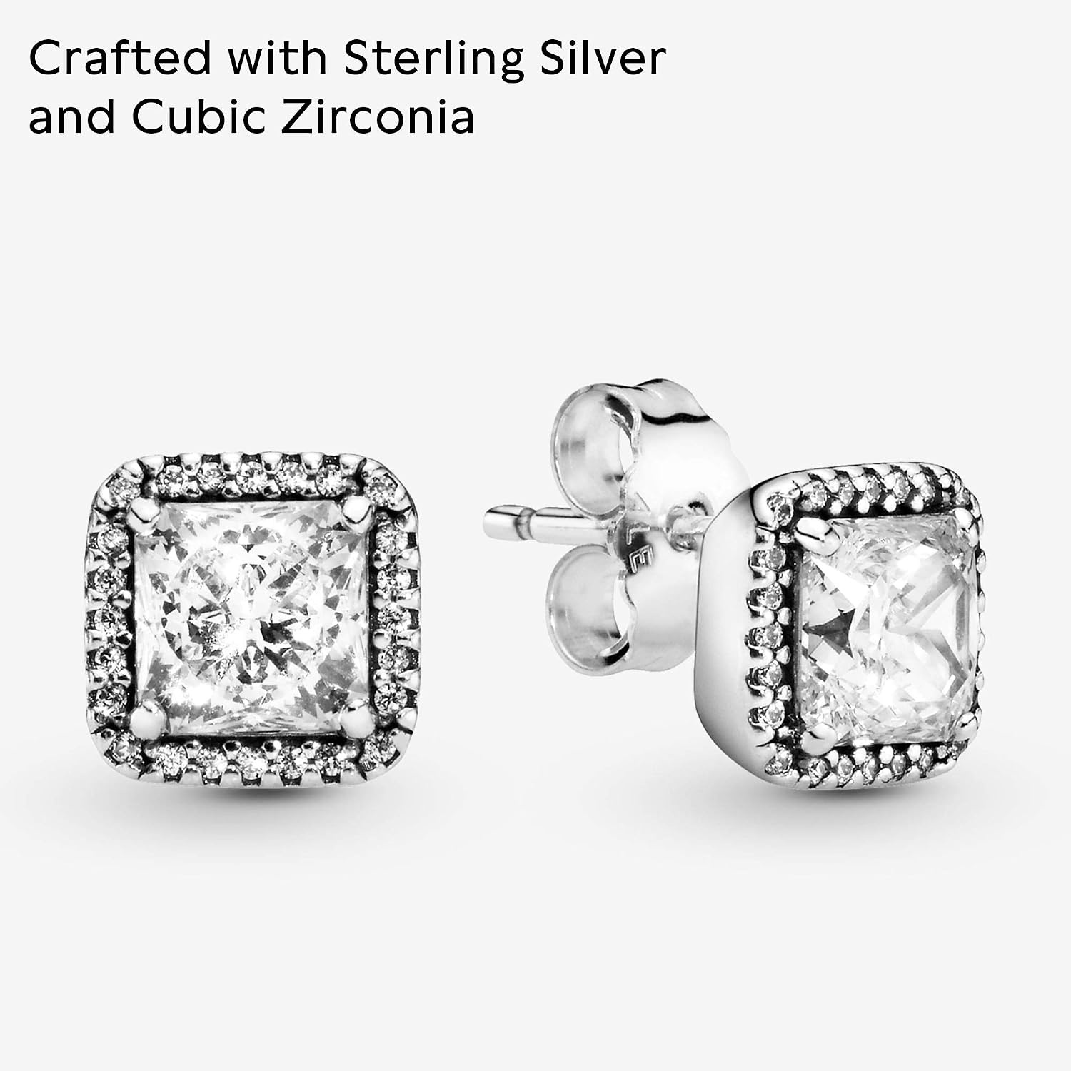 image:imagePANDORA Elegance Earrings Timeless Earrings for Women Gift for Her Sterling Silver amp Cubic Zirconia With Gift Box