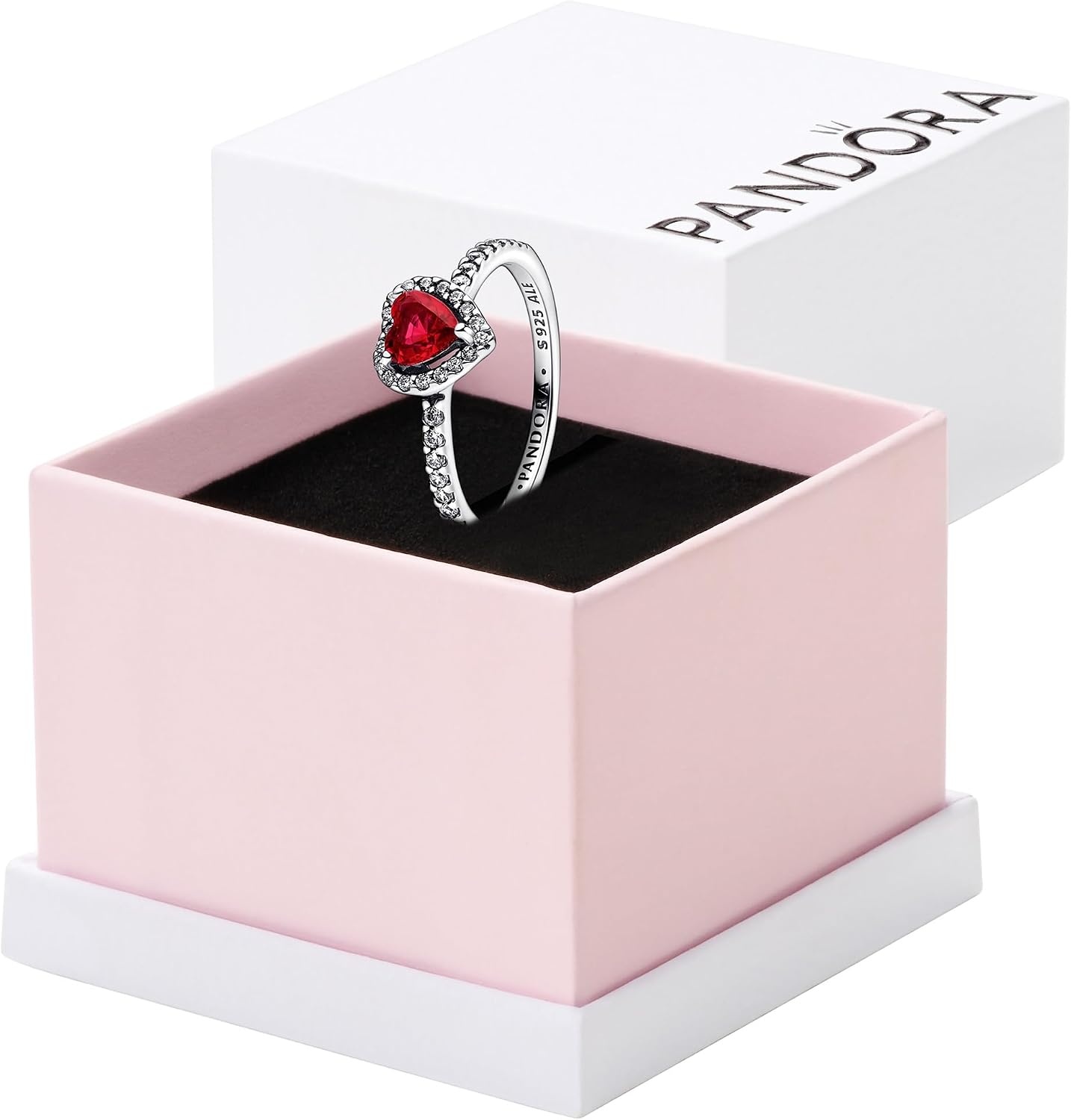image:imagePANDORA Elevated Heart Ring With Gift BoxRed