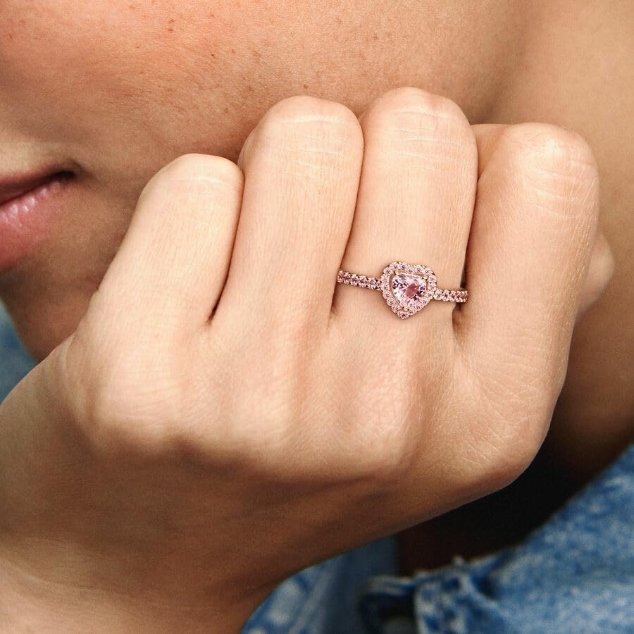 image:imagePANDORA Elevated Heart RingPink