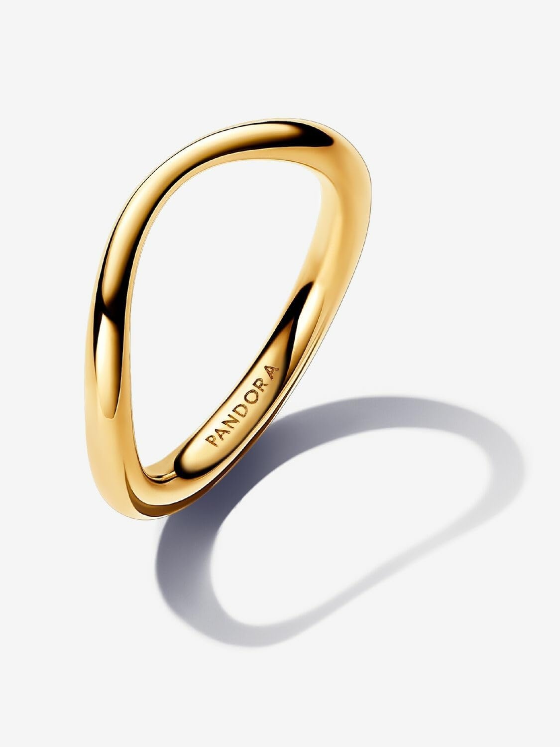 image:imagePANDORA Essence Organically Shaped Band Ring 14k GoldPlated Ring Gift for Women Includes Gift Box5