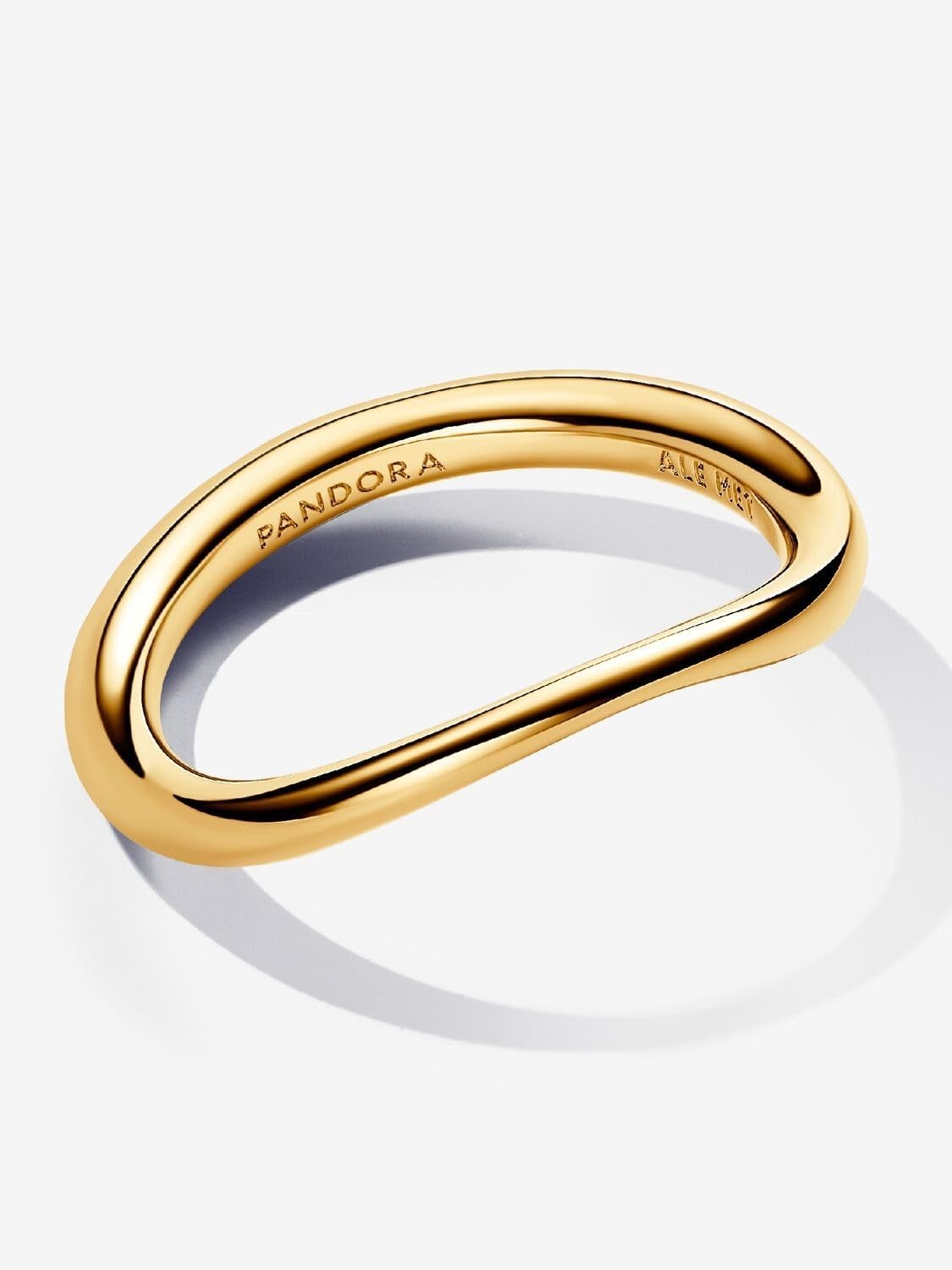 image:imagePANDORA Essence Organically Shaped Band Ring 14k GoldPlated Ring Gift for Women Includes Gift Box85