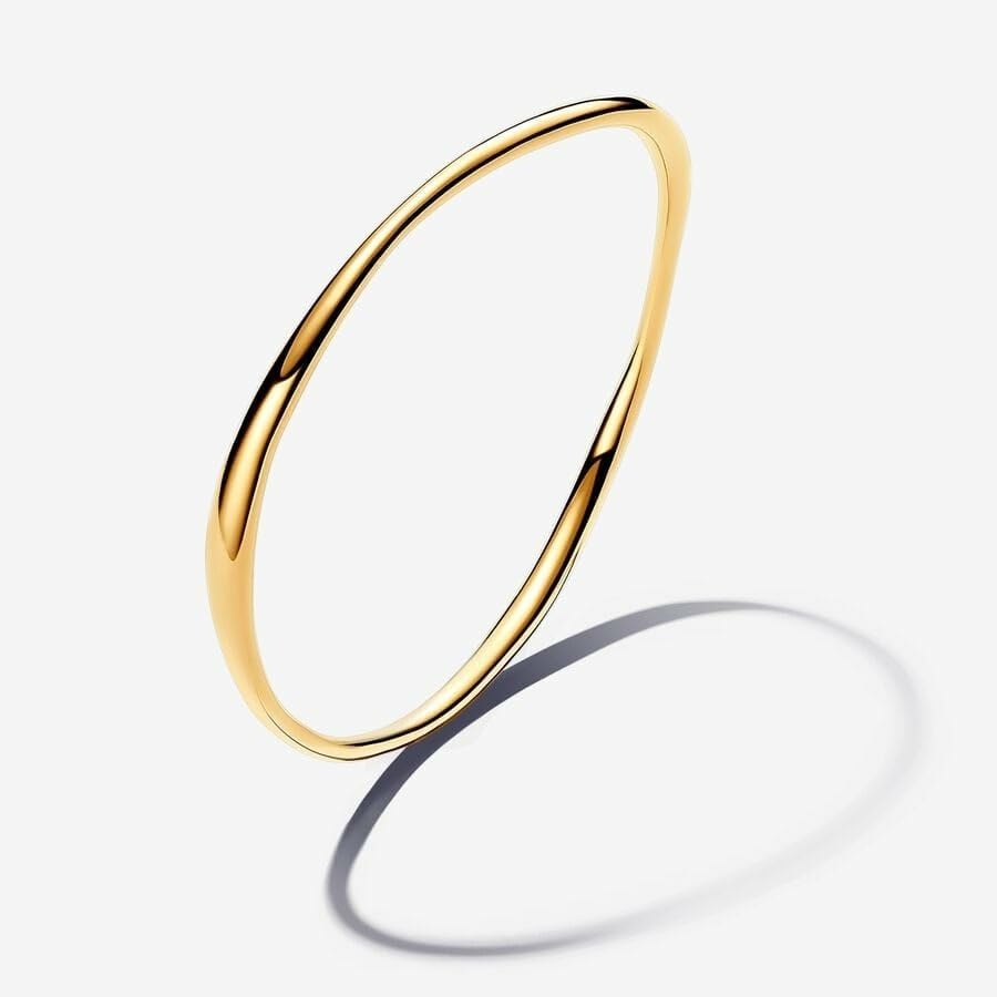 image:imagePANDORA Essence Organically Shaped Bangle 14k GoldPlated Bangle Bracelet for Women Gift for Her Includes Gift Box17