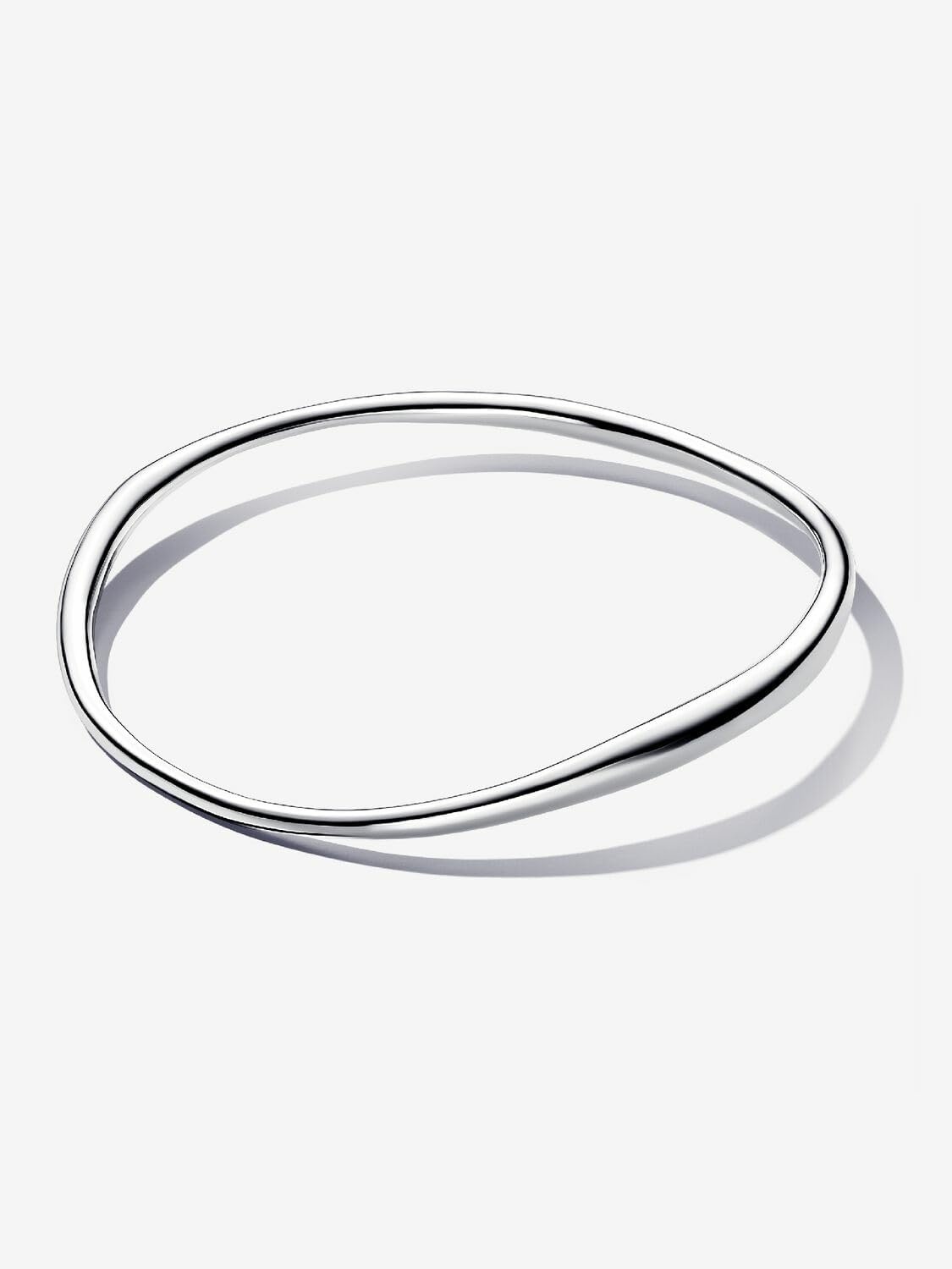 image:imagePANDORA Essence Organically Shaped Bangle Sterling Silver Bangle Gift for Women Includes Gift Box17