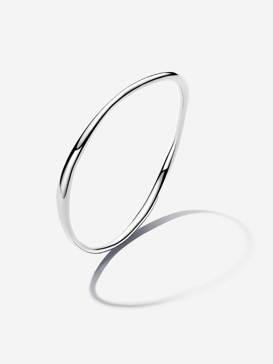 image:imagePANDORA Essence Organically Shaped Bangle Sterling Silver Bangle Gift for Women Includes Gift Box19