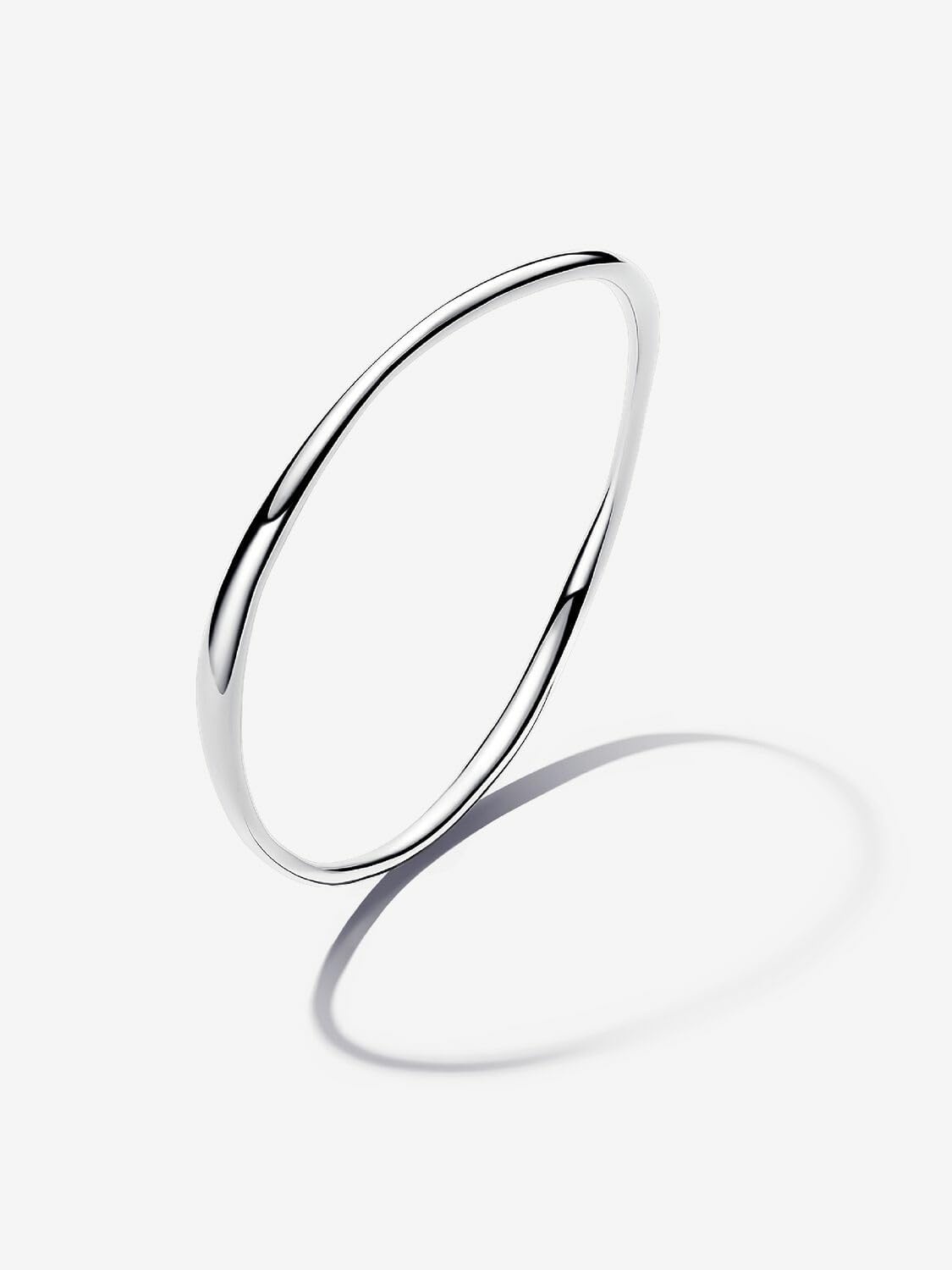image:imagePANDORA Essence Organically Shaped Bangle Sterling Silver Bangle Gift for Women Includes Gift Box21