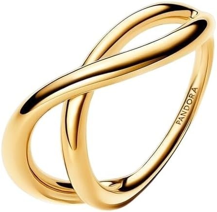 image:imagePANDORA Essence Organically Shaped Infinity Ring 14k GoldPlated Ring for Women Gift for Her Includes Gift Box45