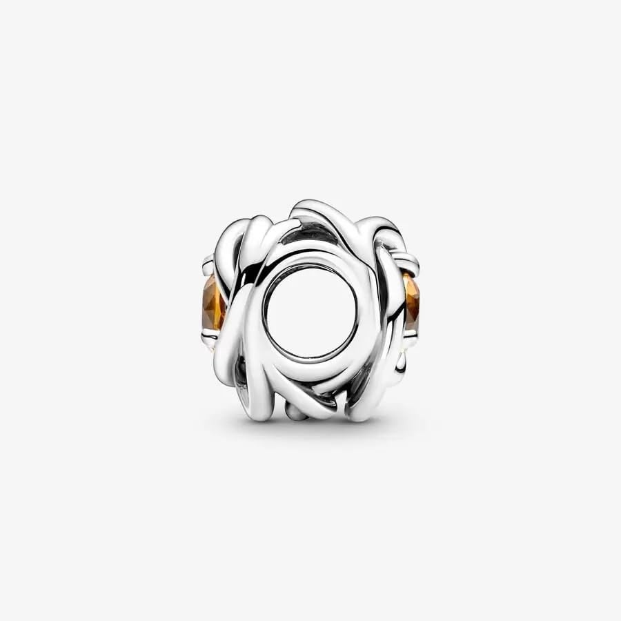 image:imagePANDORA Eternity Circle Charm Compatible Moments Gift for Her Made with Sterling Silver and Manmade Crystals with Gift BoxHoney