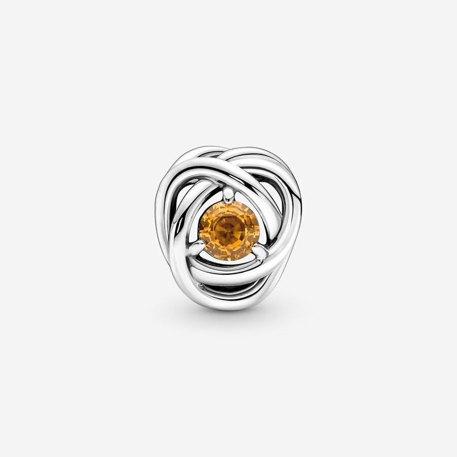 image:imagePANDORA Eternity Circle Charm Compatible Moments Gift for Her Made with Sterling Silver and Manmade Crystals with Gift BoxHoney