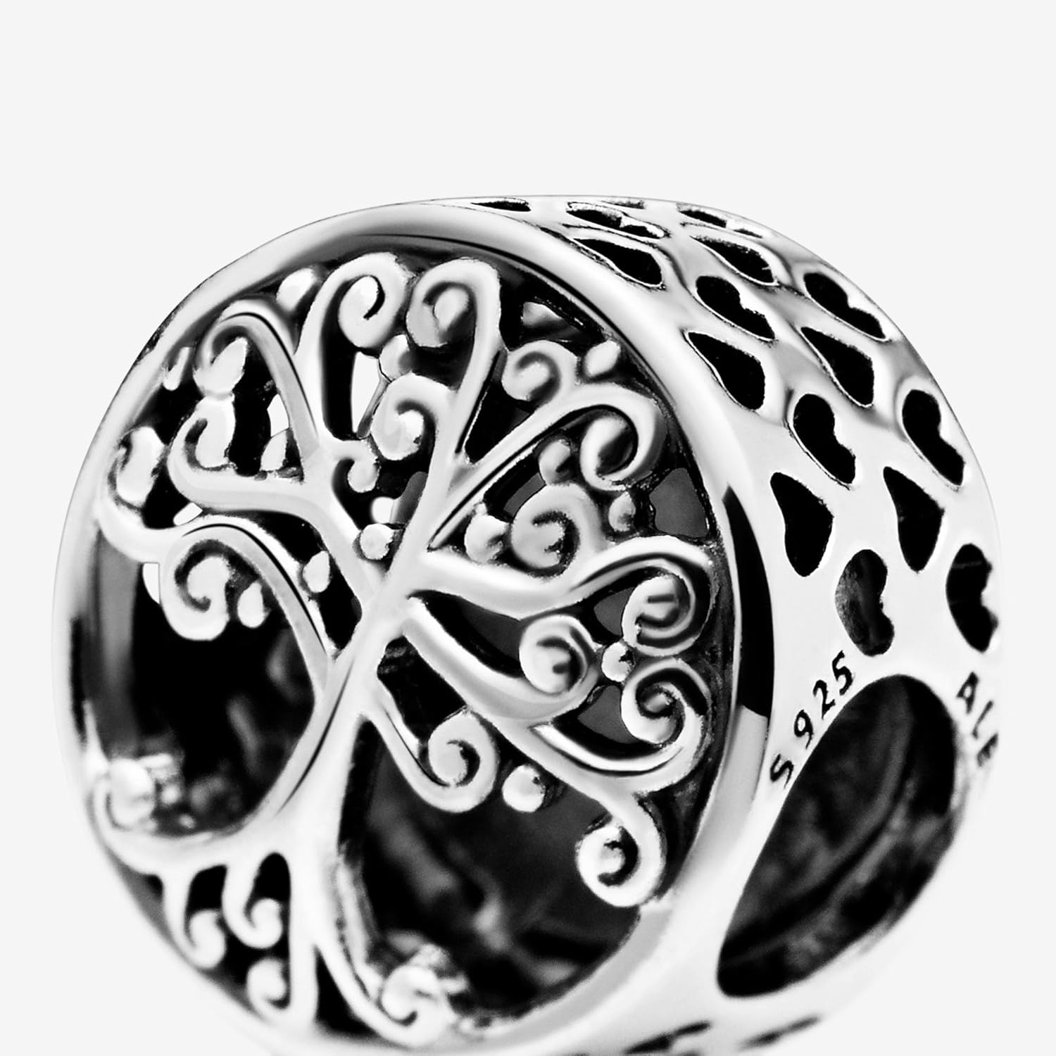 image:imagePANDORA Family Tree Charm Engraved Family Message Meaningful Keepsake Jewelry for Women with Gift Box Compatible Moments Charm Bracelets Sterling Silver
