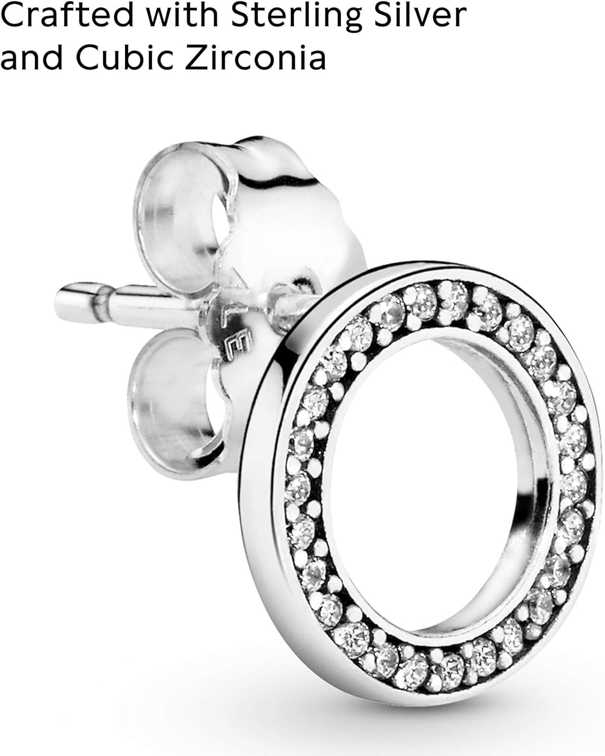image:imagePANDORA Forever Stud Earrings Great Gift for Her Stunning Womens Earrings Sterling Silver amp Cubic Zirconia