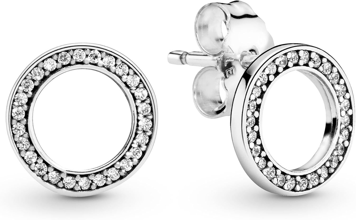 image:imagePANDORA Forever Stud Earrings Great Gift for Her Stunning Womens Earrings Sterling Silver amp Cubic Zirconia With Gift Box