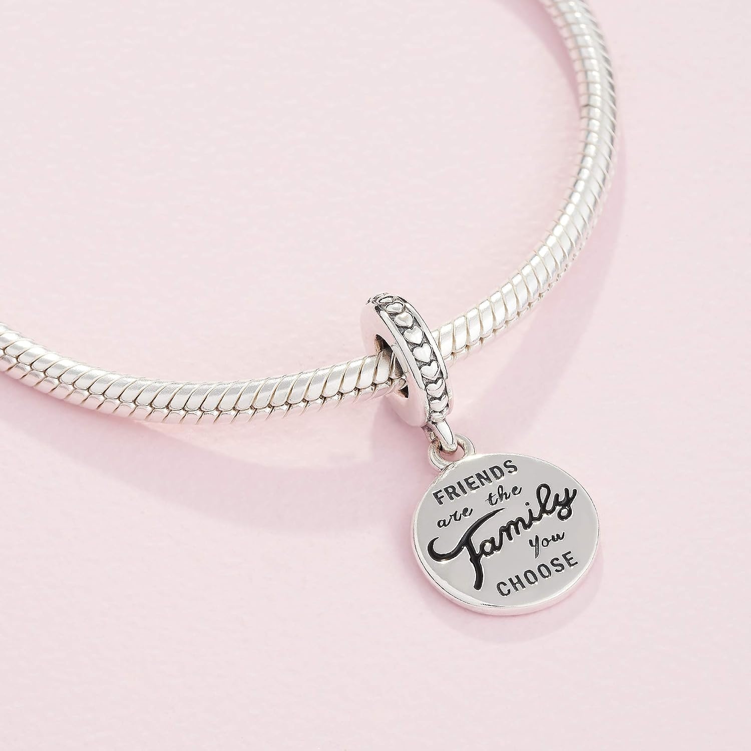 image:imagePANDORA Friends Are Family Dangle Charm Compatible with PANDORA Moments Jewelry for Women Gift for Her Made with Sterling Silver amp Enamel With Gift Box
