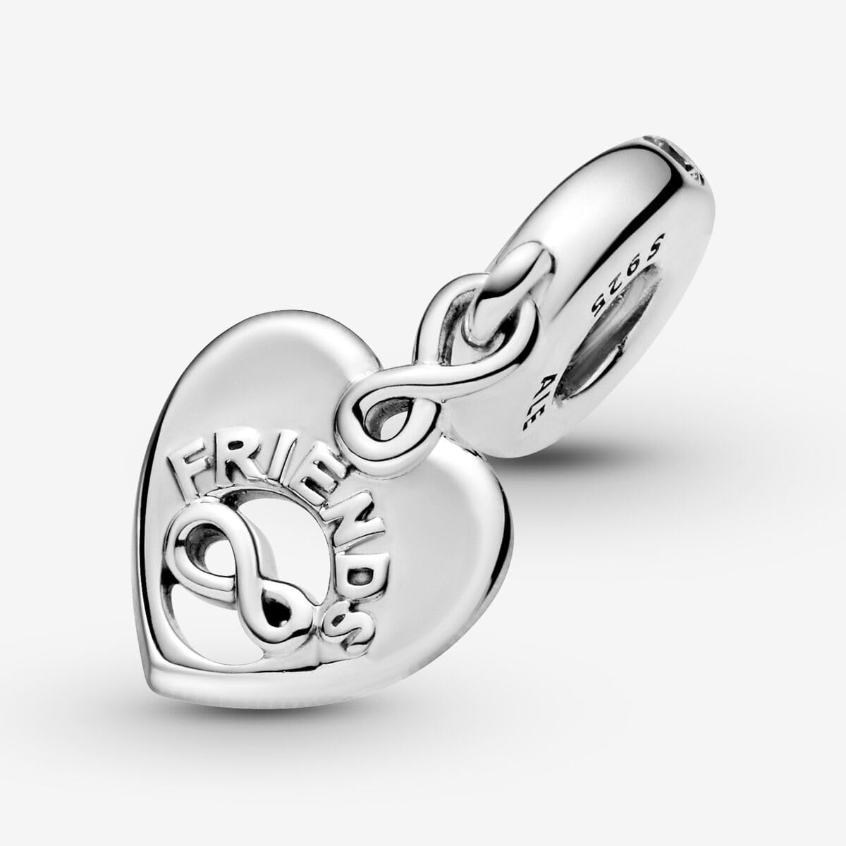 image:imagePANDORA Friends Forever Heart Dangle Charm Compatible Moments Jewelry for Women Gift for Her Made with Sterling Silver amp Cubic Zirconia With Gift Box