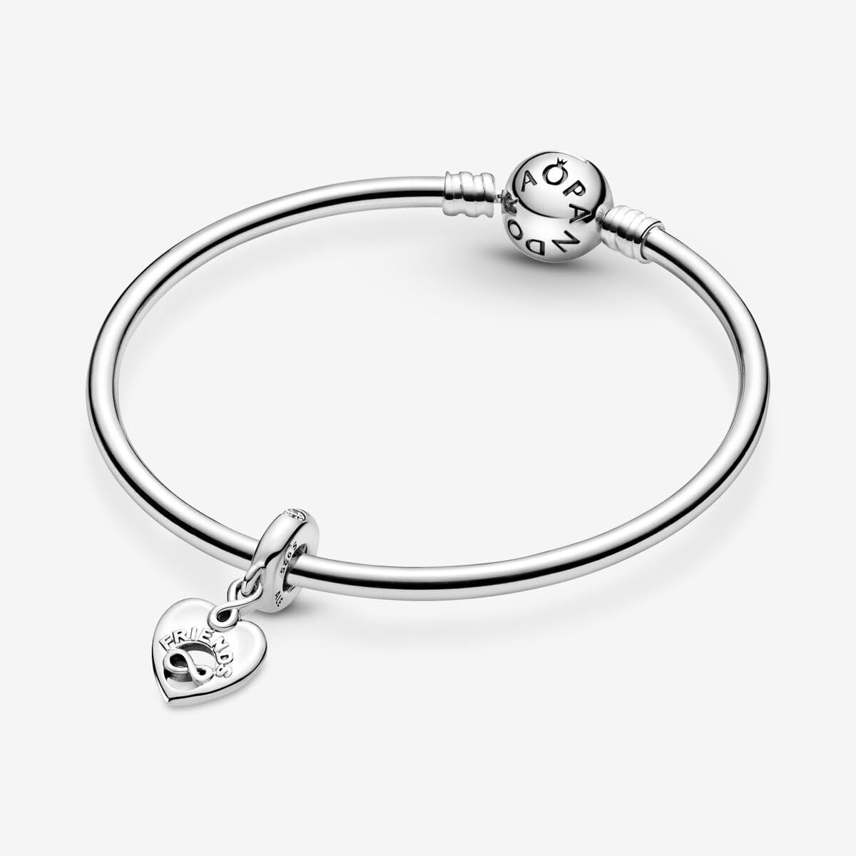 image:imagePANDORA Friends Forever Heart Dangle Charm Compatible Moments Jewelry for Women Gift for Her Made with Sterling Silver amp Cubic Zirconia With Gift Box