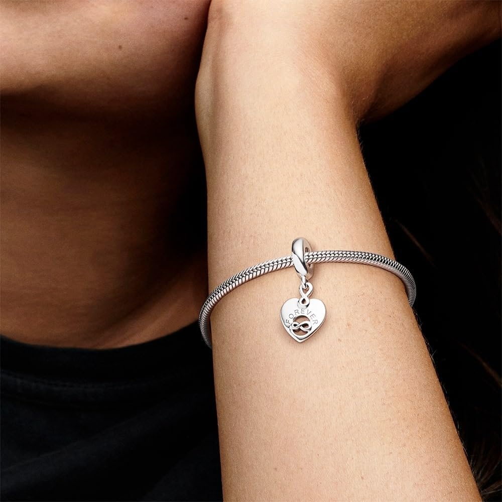 image:imagePANDORA Friends Forever Heart Dangle Charm