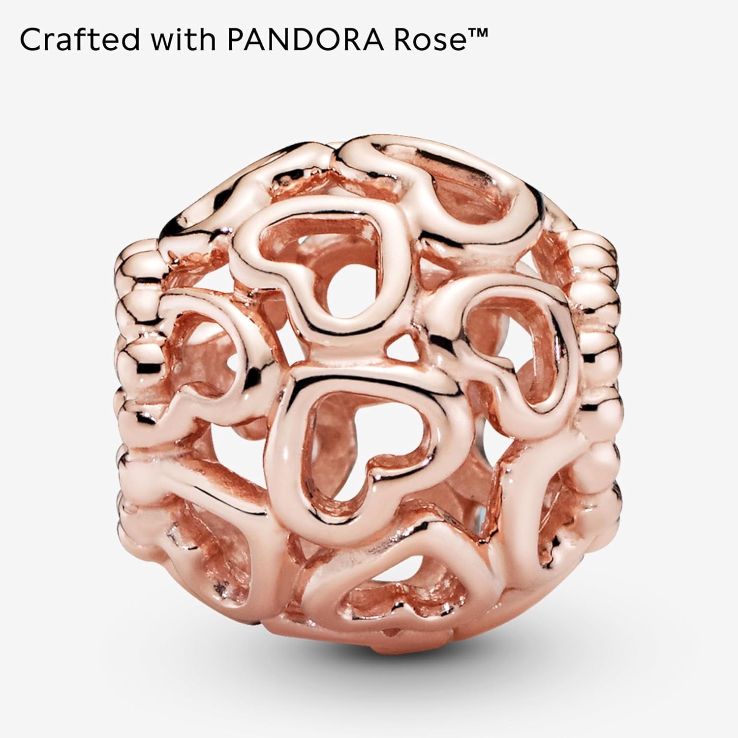 image:imagePANDORA Hearts All Over Charm Compatible with PANDORA Moments 14k Rose GoldPlated Gift for Her Jewelry for Women with Gift Box