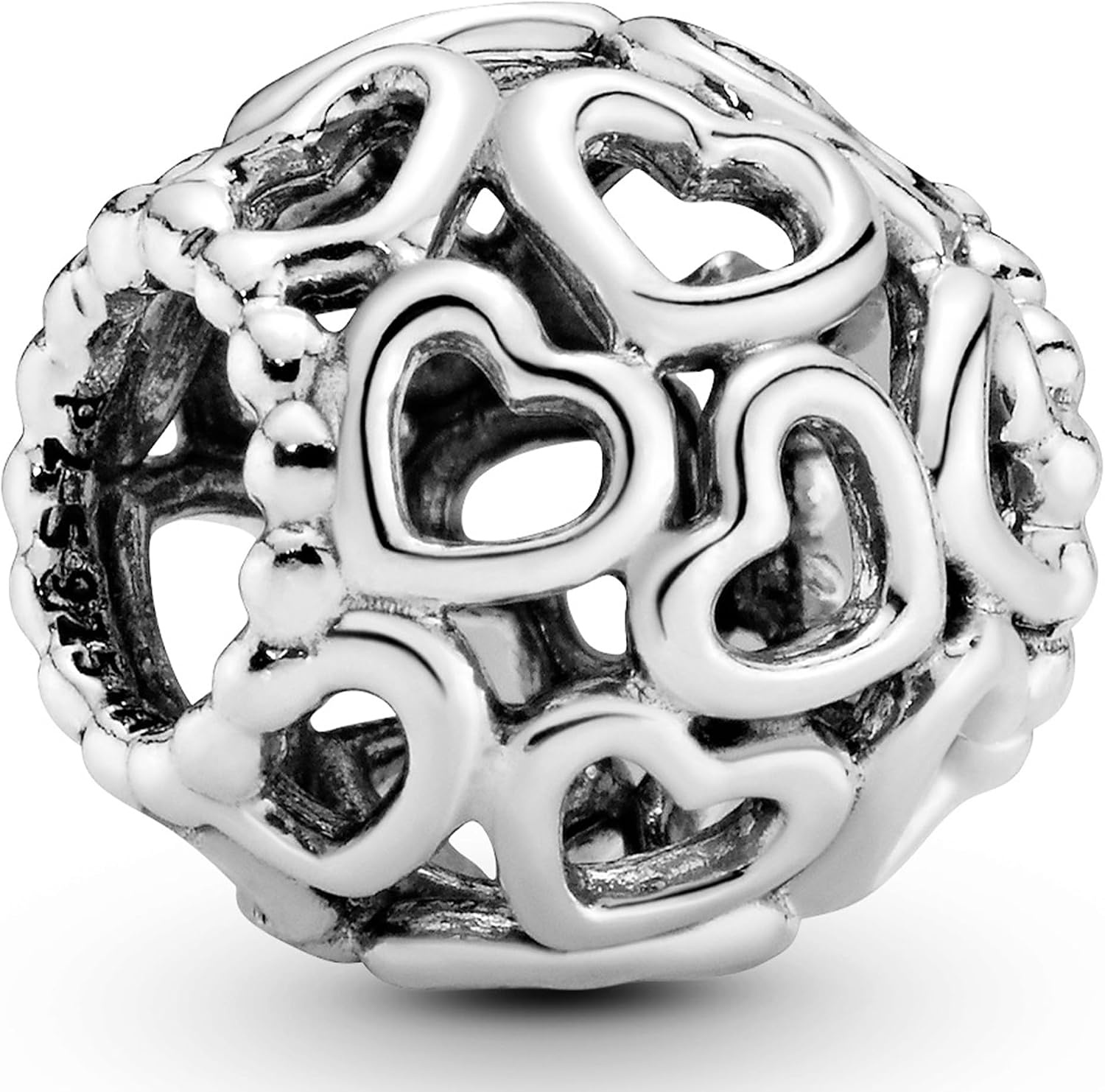 image:imagePANDORA Hearts All Over Charm Openwork Heart Design HandFinished Jewelry for Women with Gift Box Compatible Moments Charm Bracelets Sterling Silver