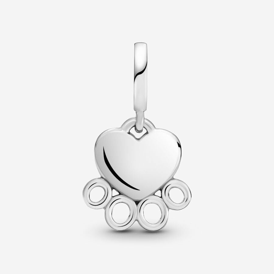 image:imagePANDORA Hearts amp Paw Print Dangle Charm Compatible with PANDORA Moments Jewelry for Women Gift for Her Made with Sterling Silver With Gift Box