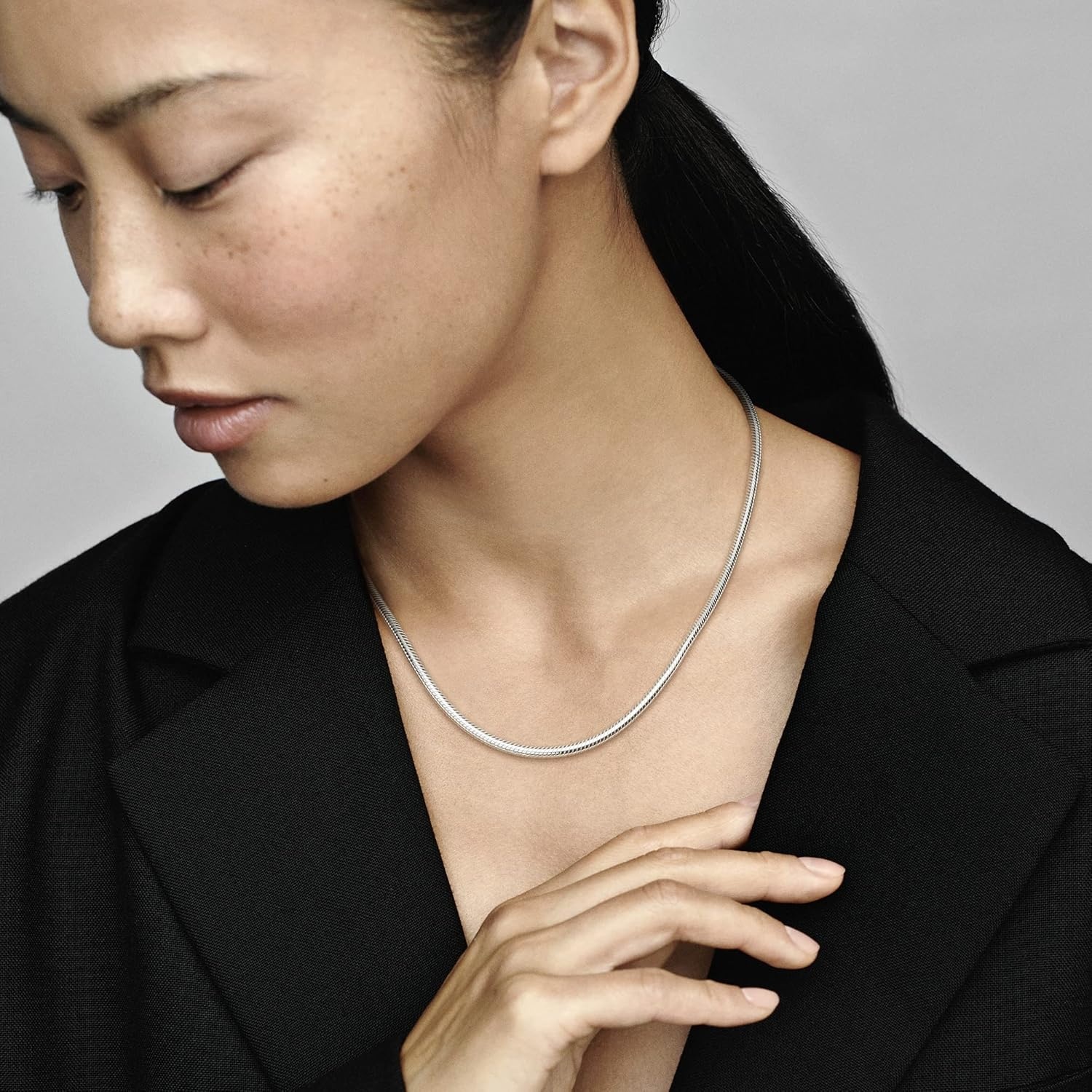 image:imagePANDORA Iconic Snake Chain Charm Necklace 590742HV