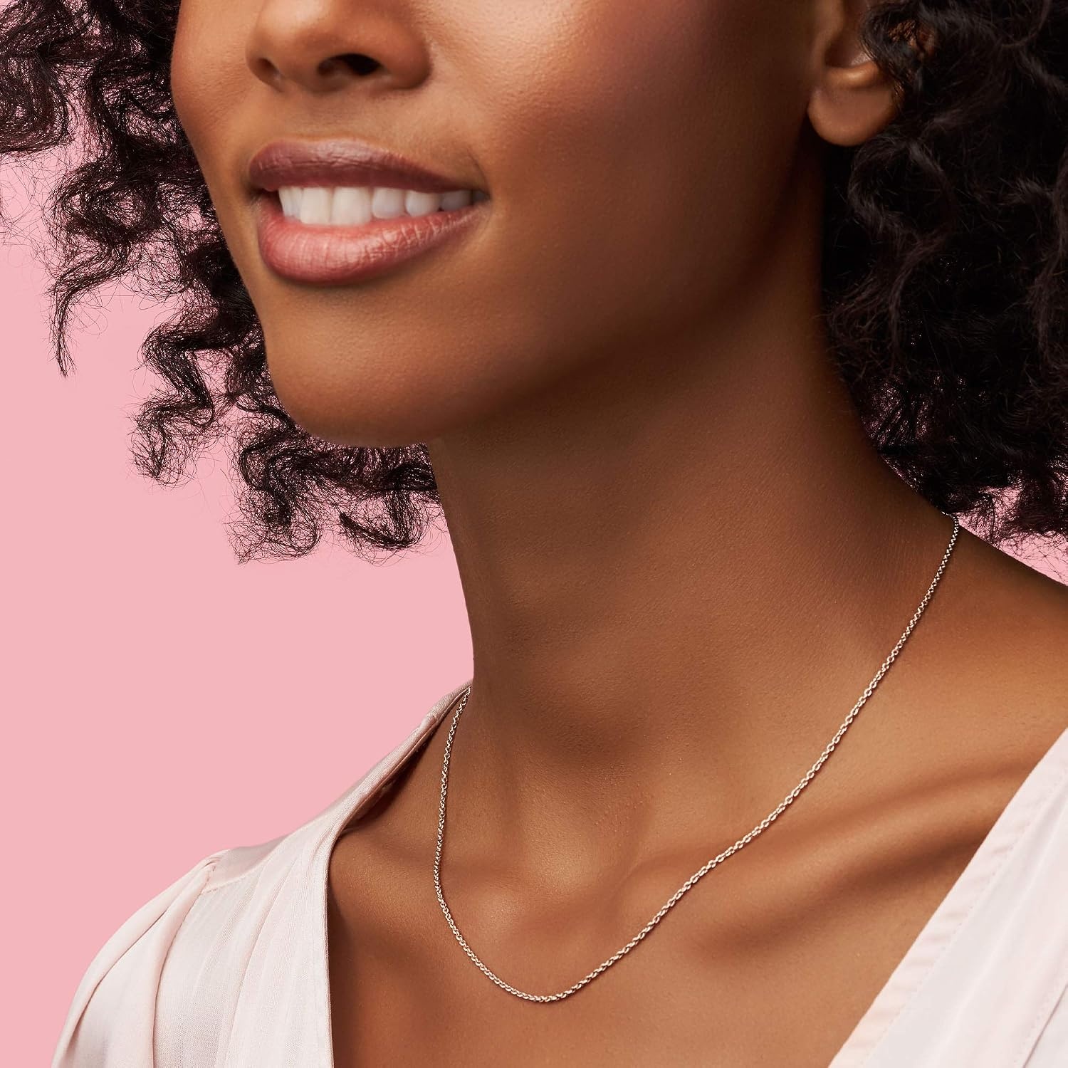 image:imagePANDORA Jewelry Classic Cable Chain Necklace with Lobster Clasp Great Gift for Women Made Rose Gold With Gift Box177
