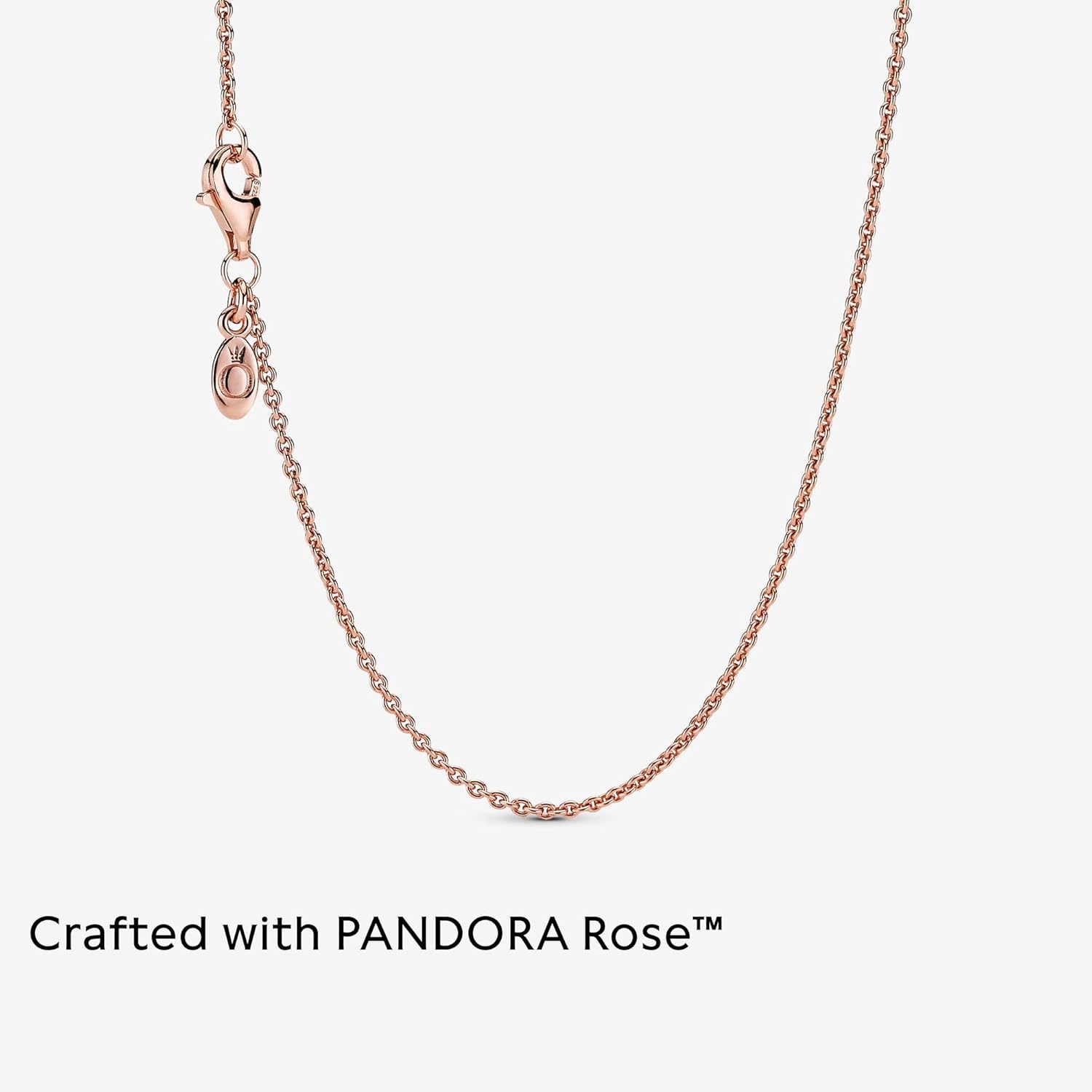image:imagePANDORA Jewelry Classic Cable Chain Necklace with Lobster Clasp Great Gift for Women Made Rose Gold With Gift Box177