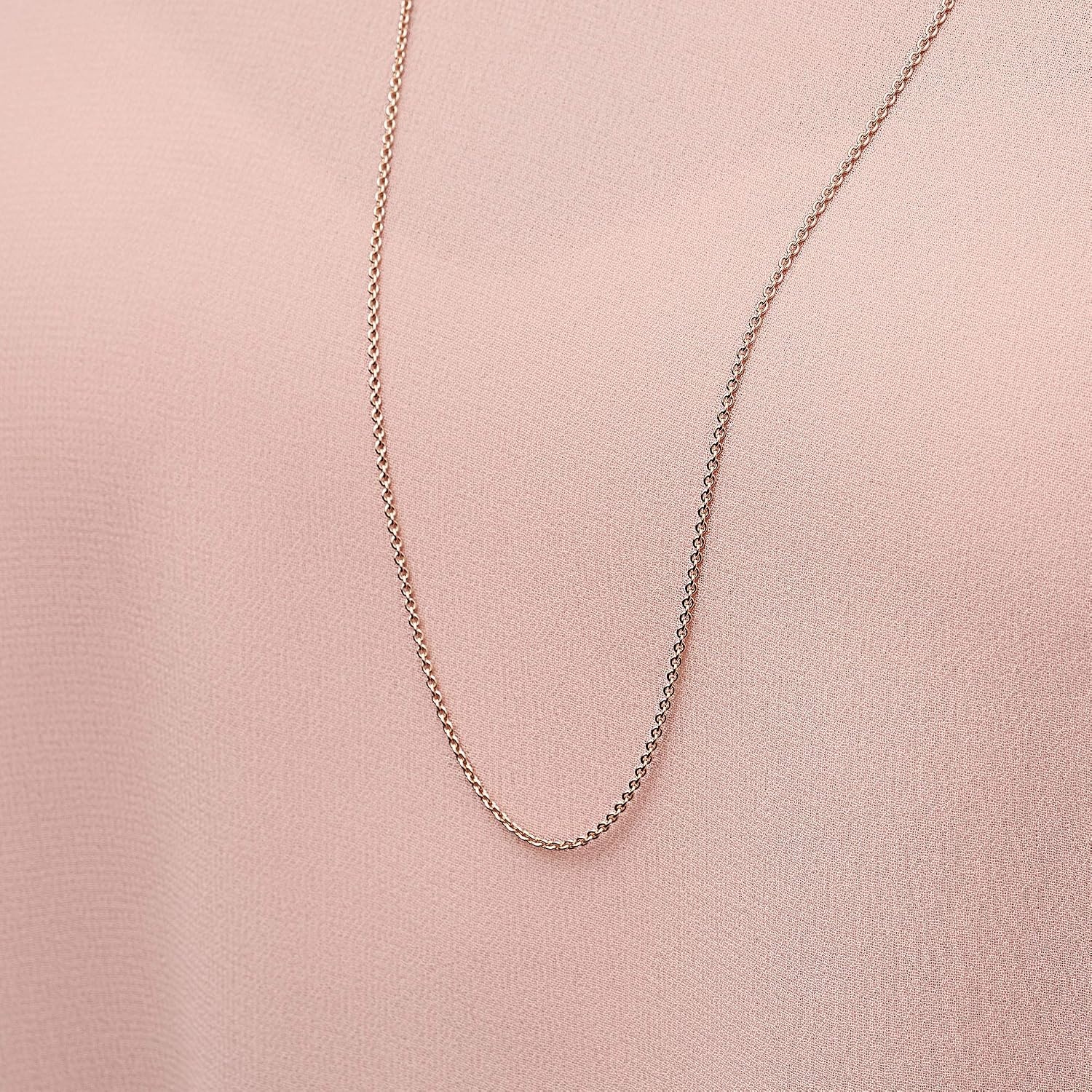 image:imagePANDORA Jewelry Classic Cable Chain Necklace with Lobster Clasp Great Gift for Women Made Rose Gold With Gift Box354