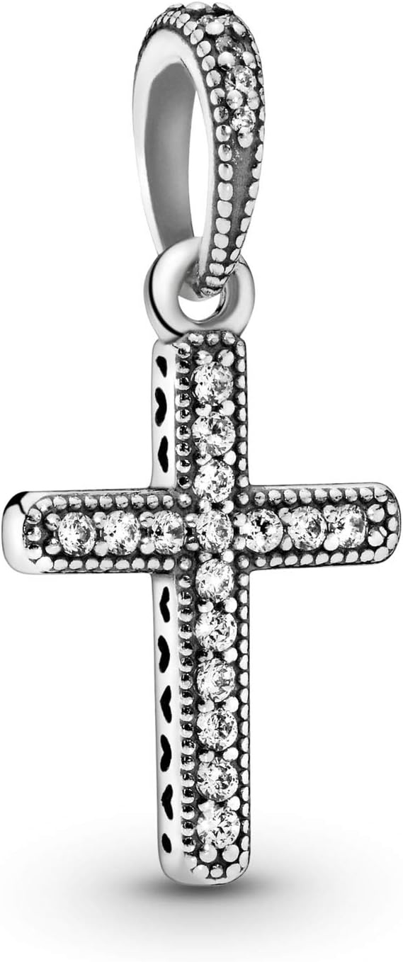 image:imagePANDORA Jewelry Sparkling Cross Cubic Zirconia Pendant in Sterling Silver Comes with Gift Box