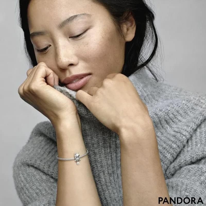 image:imagePANDORA Kitten amp Yarn Ball Charm Compatible with PANDORA Moments Jewelry for Women Gift for Women Made with Sterling Silver With Gift Box