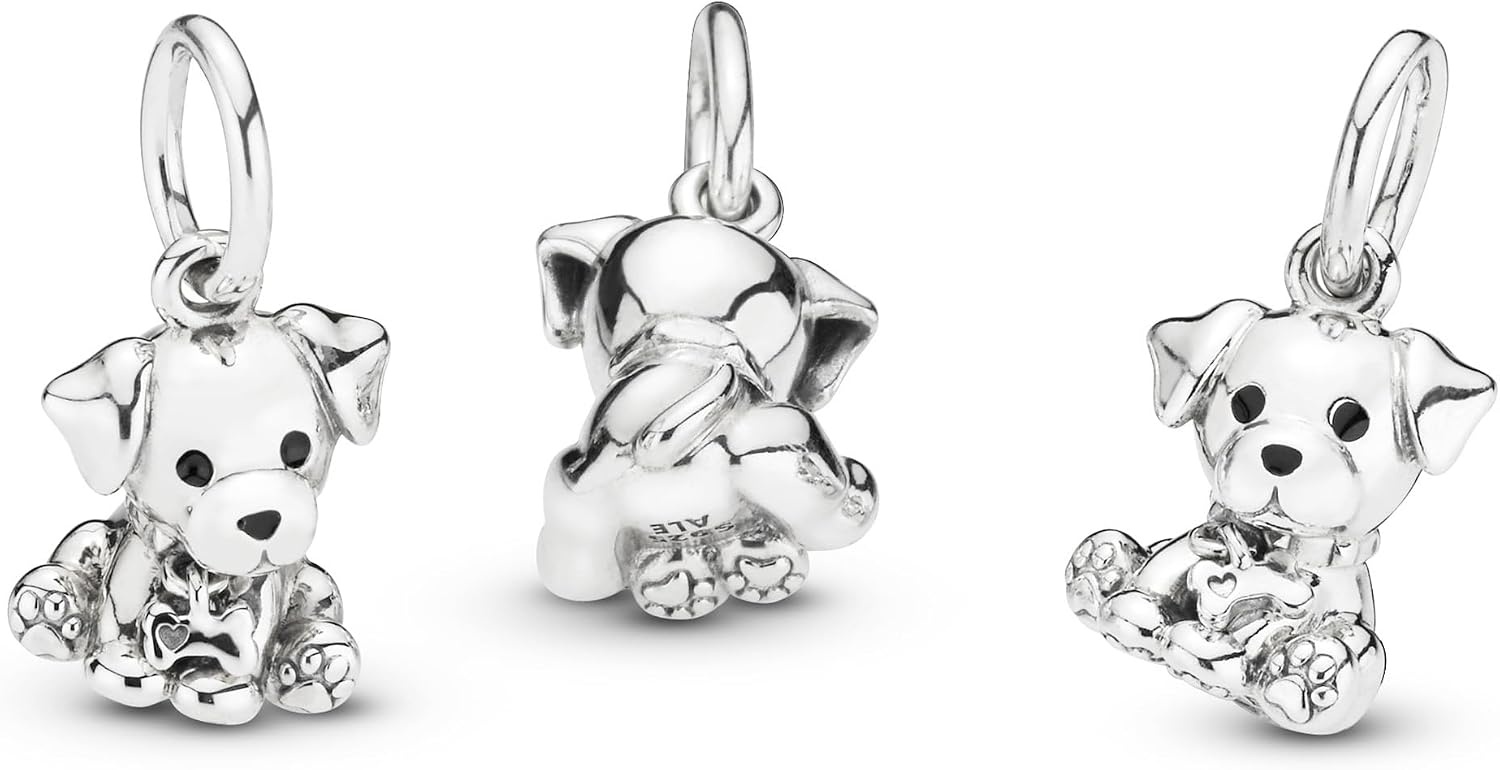 image:imagePANDORA Labrador Puppy Dog Dangle Charm Compatible with PANDORA Moments Sterling Silver amp Enamel Gift for Her Jewelry for Women with Gift Box