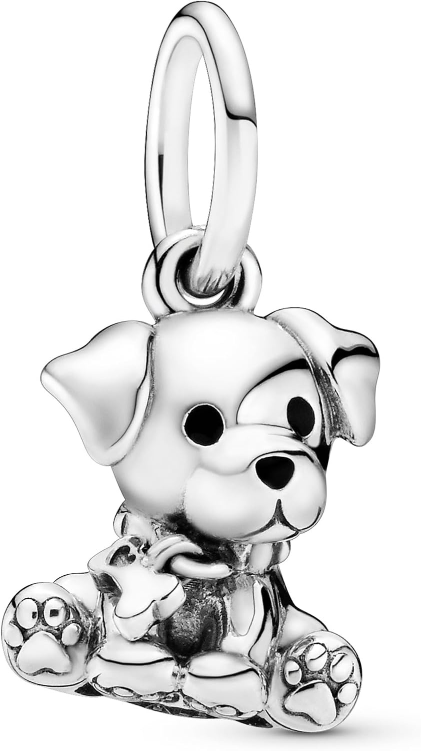 image:imagePANDORA Labrador Puppy Dog Dangle Charm Compatible with PANDORA Moments Sterling Silver amp Enamel Gift for Her Jewelry for Women with Gift Box