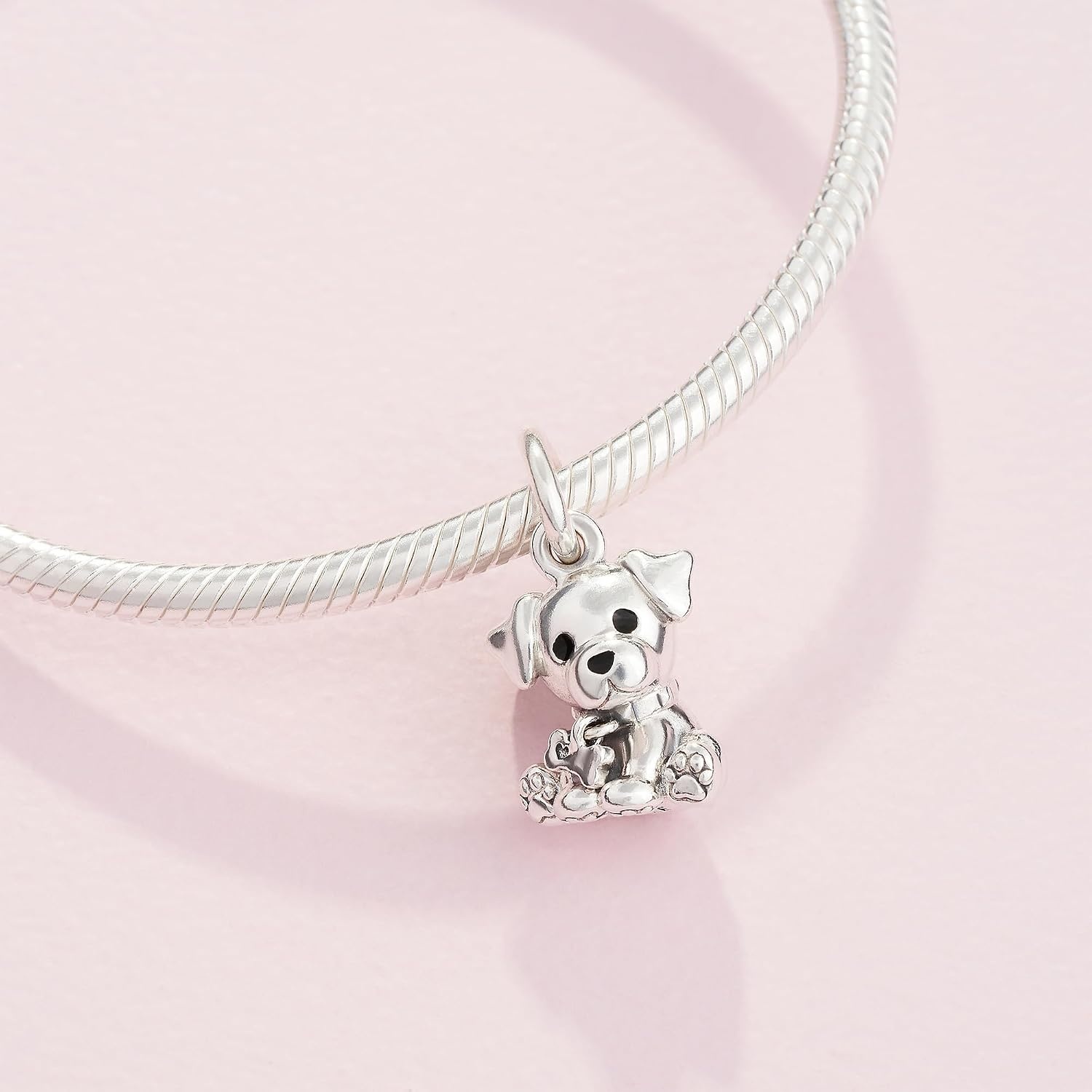 image:imagePANDORA Labrador Puppy Dog Dangle Charm Compatible with PANDORA Moments Sterling Silver amp Enamel Gift for Her Jewelry for Women with Gift Box