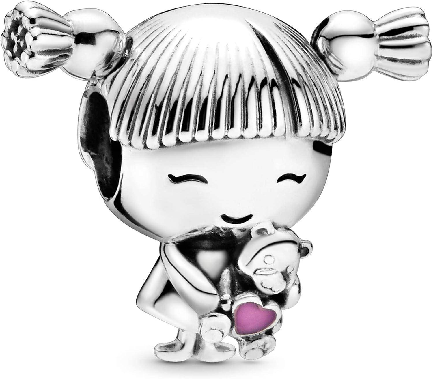 image:imagePANDORA Little Girl with Pigtails Charm Compatible with PANDORA Moments Gift for Her Made with Sterling Silver amp Enamel with Gift Box