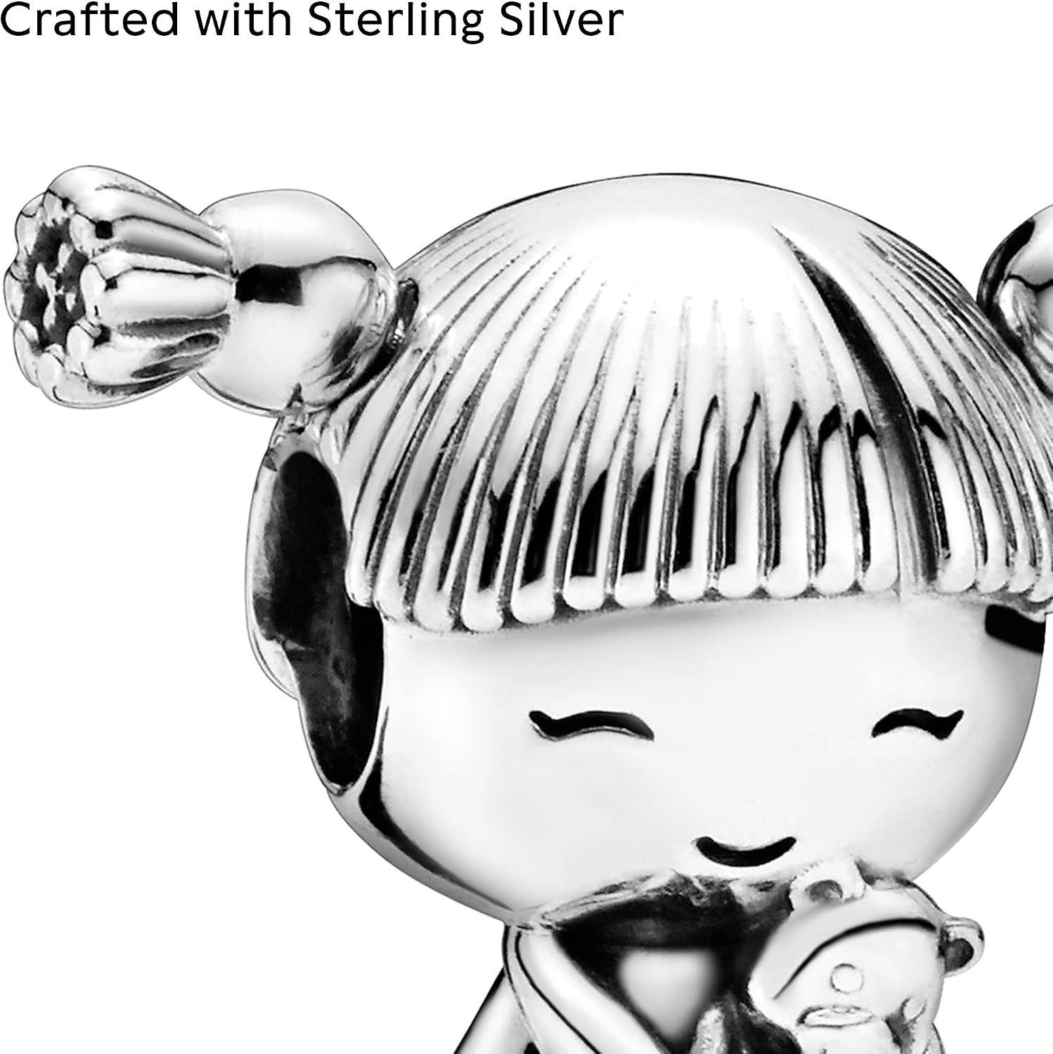 image:imagePANDORA Little Girl with Pigtails Charm Compatible with PANDORA Moments Gift for Her Made with Sterling Silver amp Enamel with Gift Box