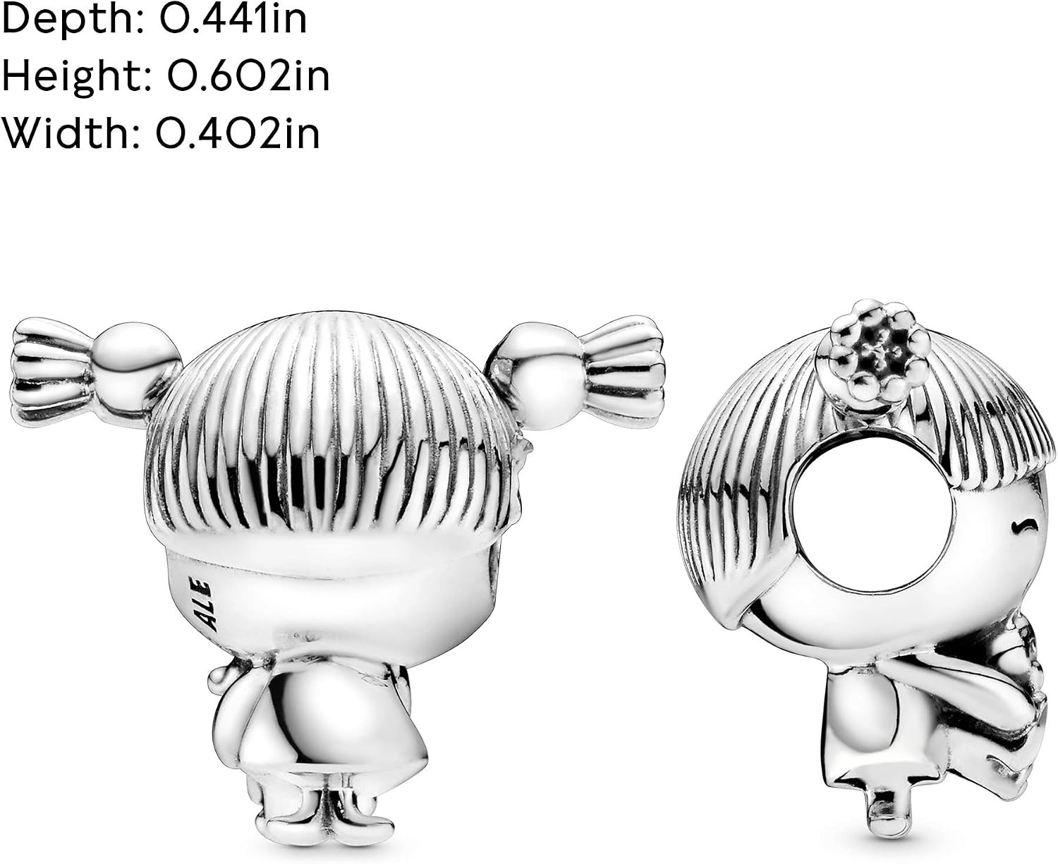 image:imagePANDORA Little Girl with Pigtails Charm Compatible with PANDORA Moments Gift for Her Made with Sterling Silver amp Enamel with Gift Box