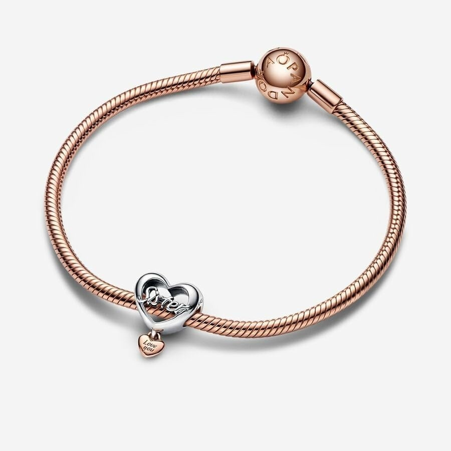 image:imagePANDORA Love You Sister Heart Charm Compatible Moments Stunning Womens Jewelry Gift for Her Made Rose amp Sterling Silver With Gift Box