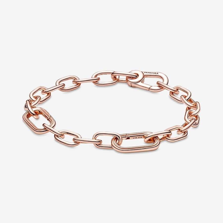 image:imagePANDORA ME Link Chain Bracelet Bracelet for Women Compatible with ME Charms Features 2 Connectors Gift for Her Sterling Silver With Gift Box79 Inches