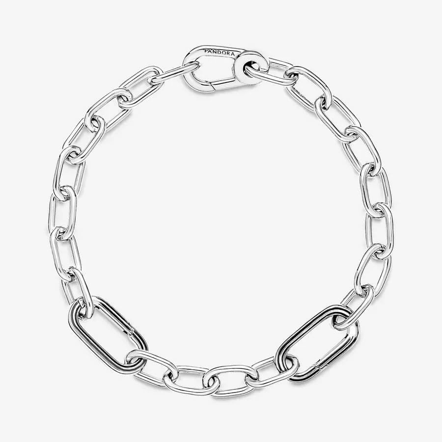 image:imagePANDORA ME Link Chain Bracelet Bracelet for Women Compatible with ME Charms Features 2 Connectors Gift for Her Sterling Silver With Gift Box79 Inches