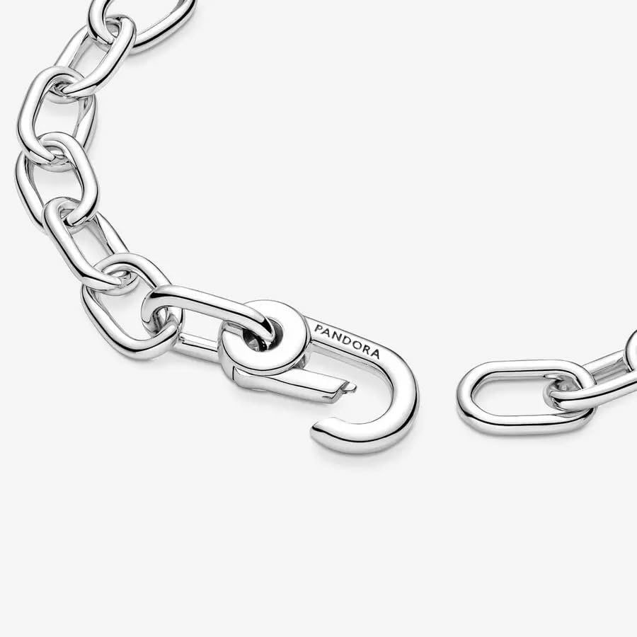 image:imagePANDORA ME Link Chain Bracelet Bracelet for Women Compatible with ME Charms Features 2 Connectors Gift for Her Sterling Silver With Gift Box79 Inches