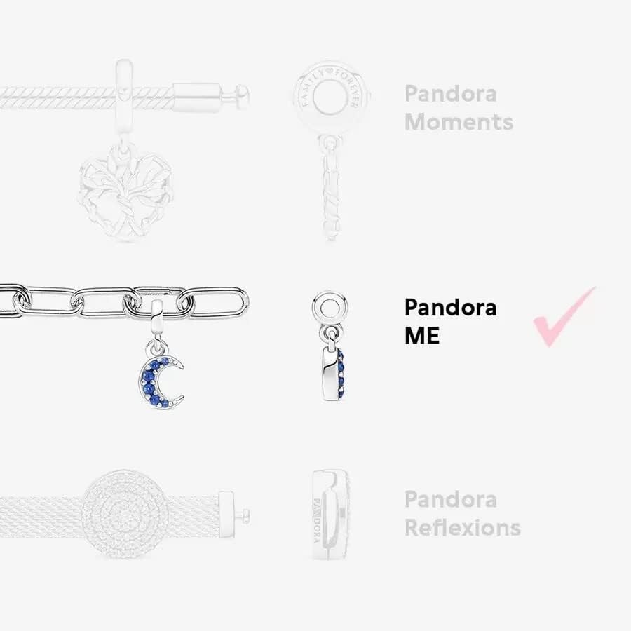 image:imagePANDORA ME Link Chain Bracelet Bracelet for Women Compatible with ME Charms Features 2 Connectors Gift for Her Sterling Silver With Gift Box91 Inches