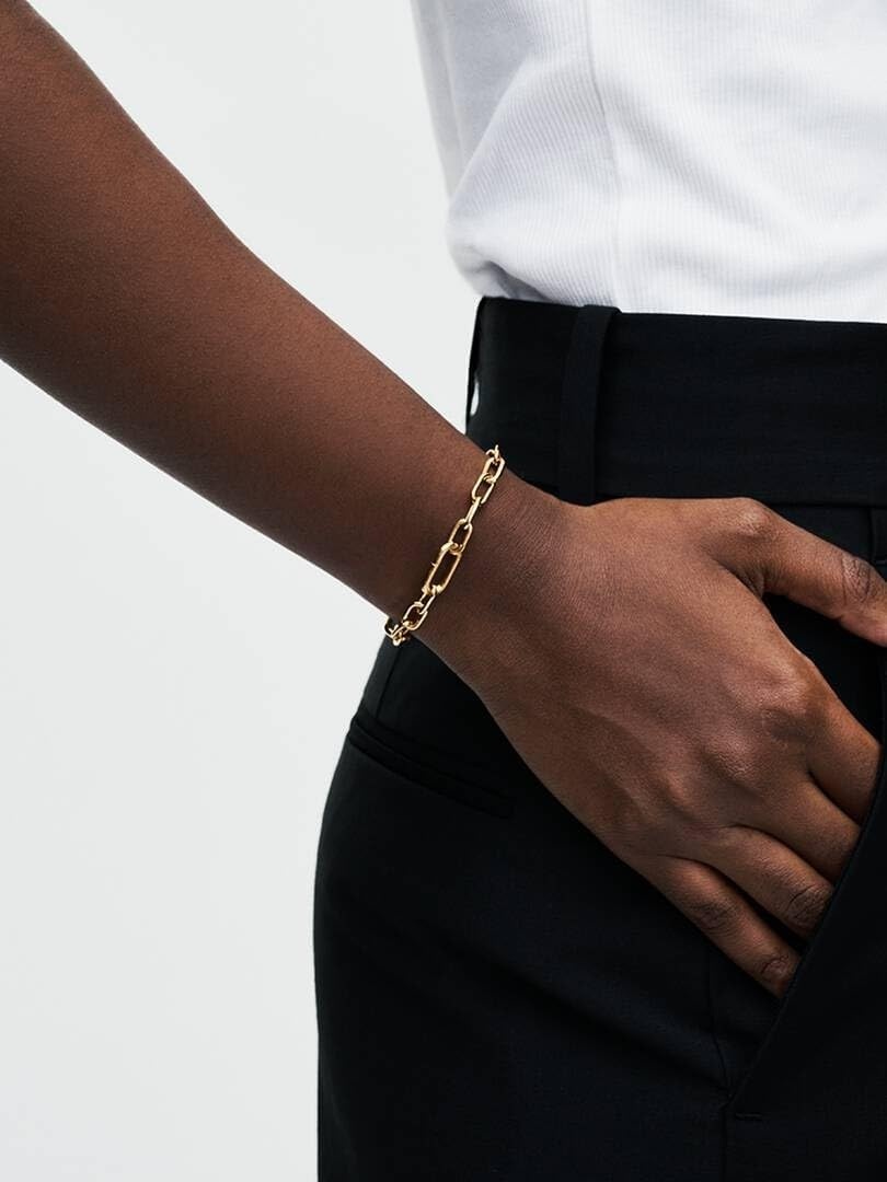 image:imagePANDORA ME SmallLink Chain Bracelet Compatible ME Jewelry Gift for Her with Gift Box14k Gold Plated