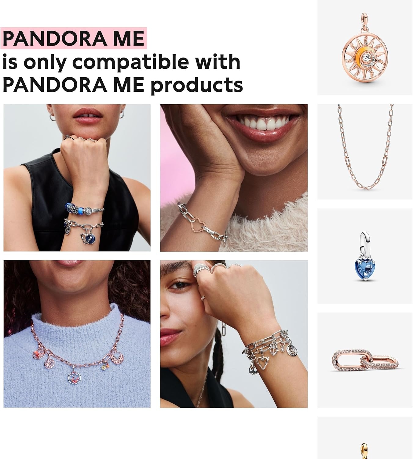 image:imagePANDORA ME SmallLink Chain Bracelet Compatible ME Jewelry Gift for Her with Gift Box14k Gold Plated