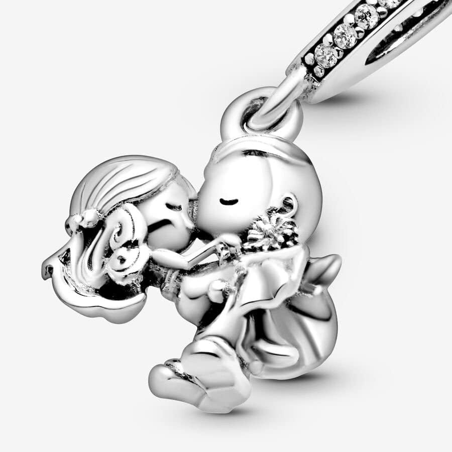 image:imagePANDORA Married Couple Dangle Charm Compatible Moments Bracelets Jewelry for Women Gift for Women Made with Sterling Silver amp Cubic Zirconia With Gift Box